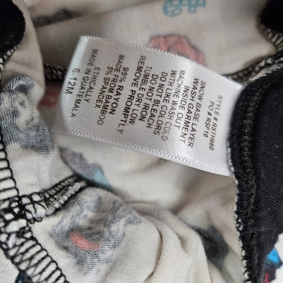 Rowdy Sprout Guns N Roses Long Sleeve Thermal Set 6-12m Months 2pc PJs Band - Picture 8 of 8